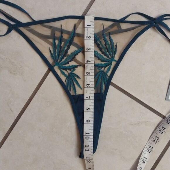 NWT Thistle and Spire Brooklyn Haze Thong Emerald Green Butterscotch size 3X - Picture 7 of 12